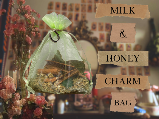milk & honey | spelled charm bag