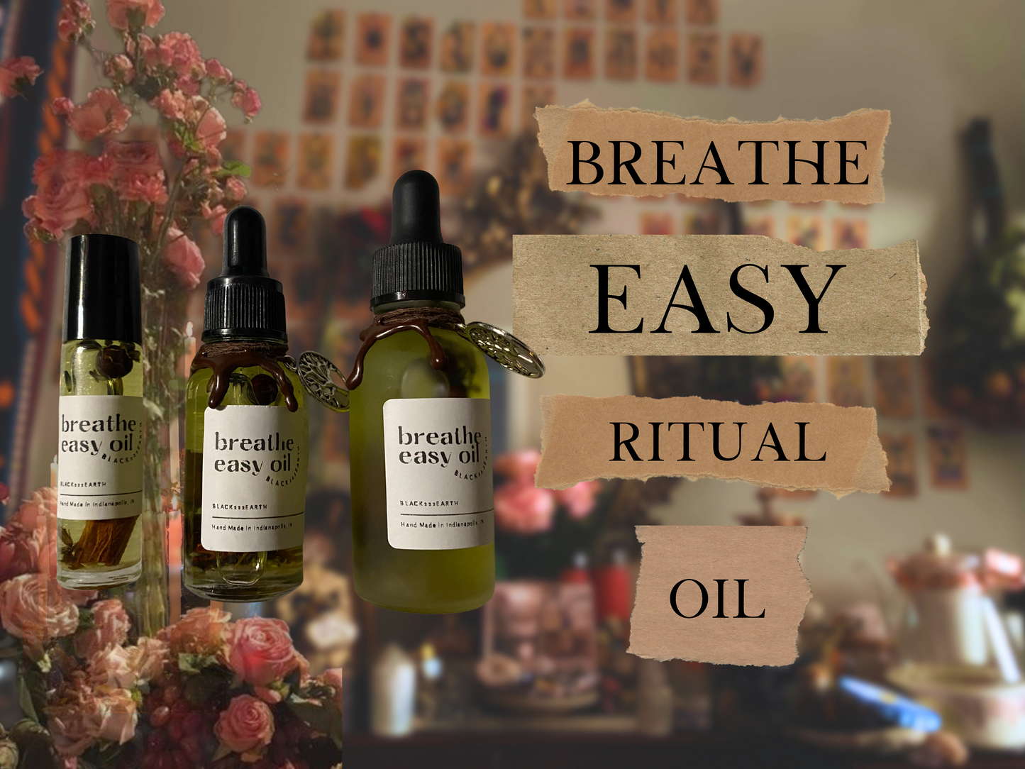 breathe easy | spelled centering & grounding ritual oil