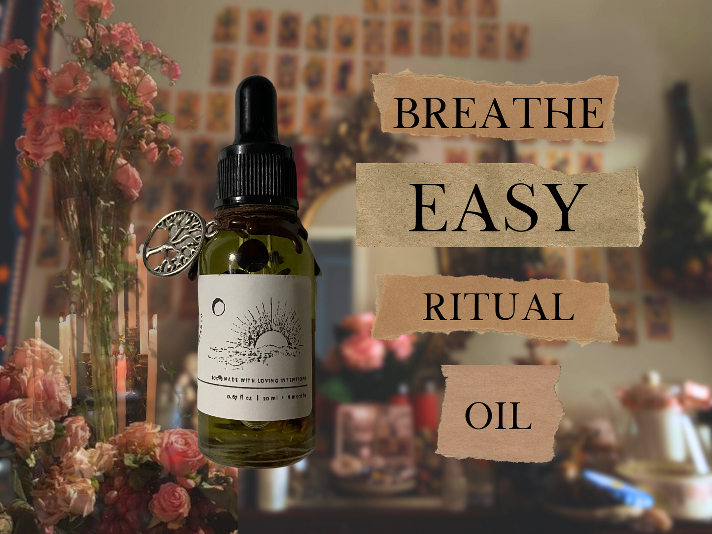 breathe easy | spelled centering & grounding ritual oil