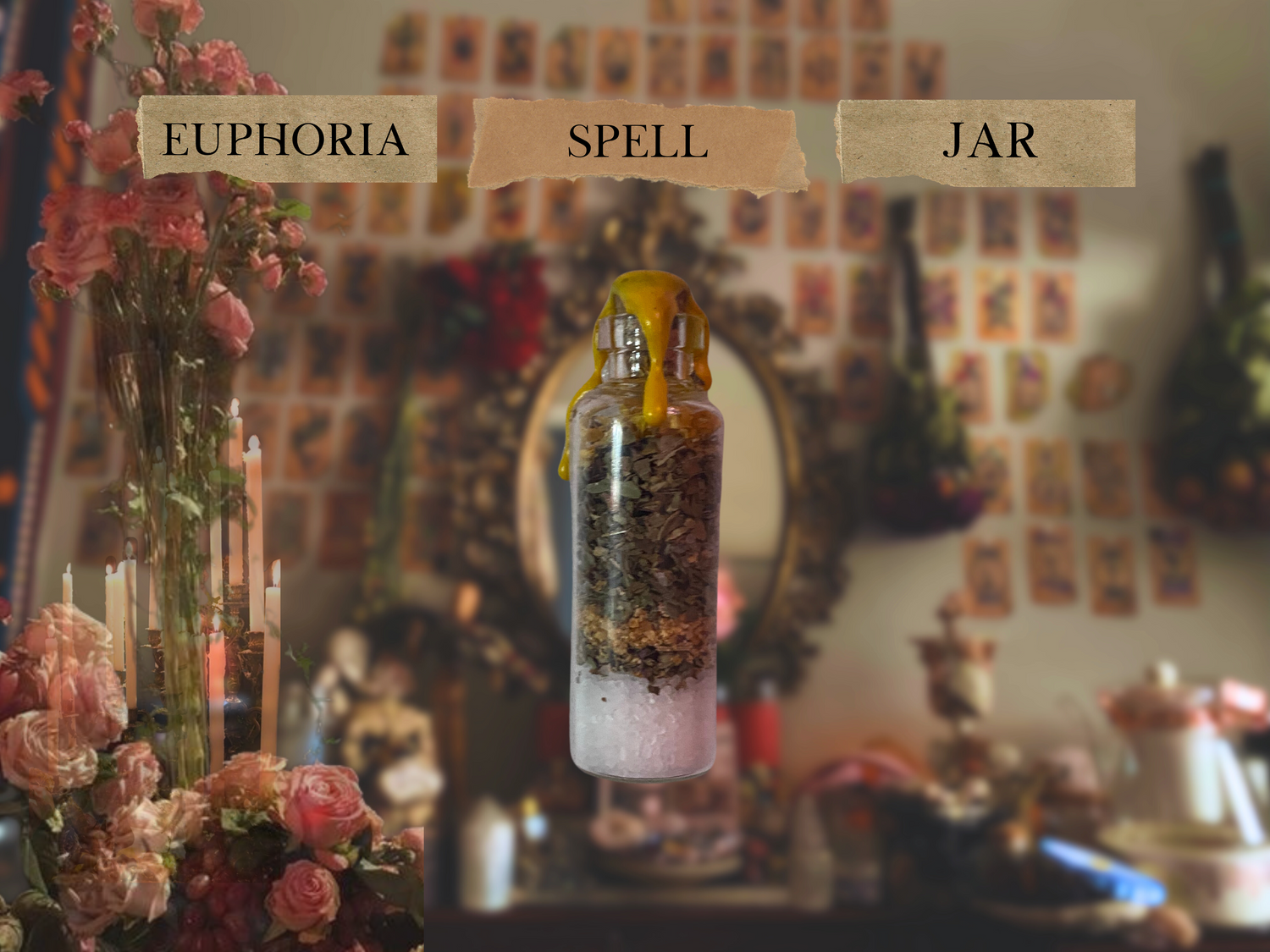 Spell Jars, Charm Bags, Spiritual Colognes, & Candles <3