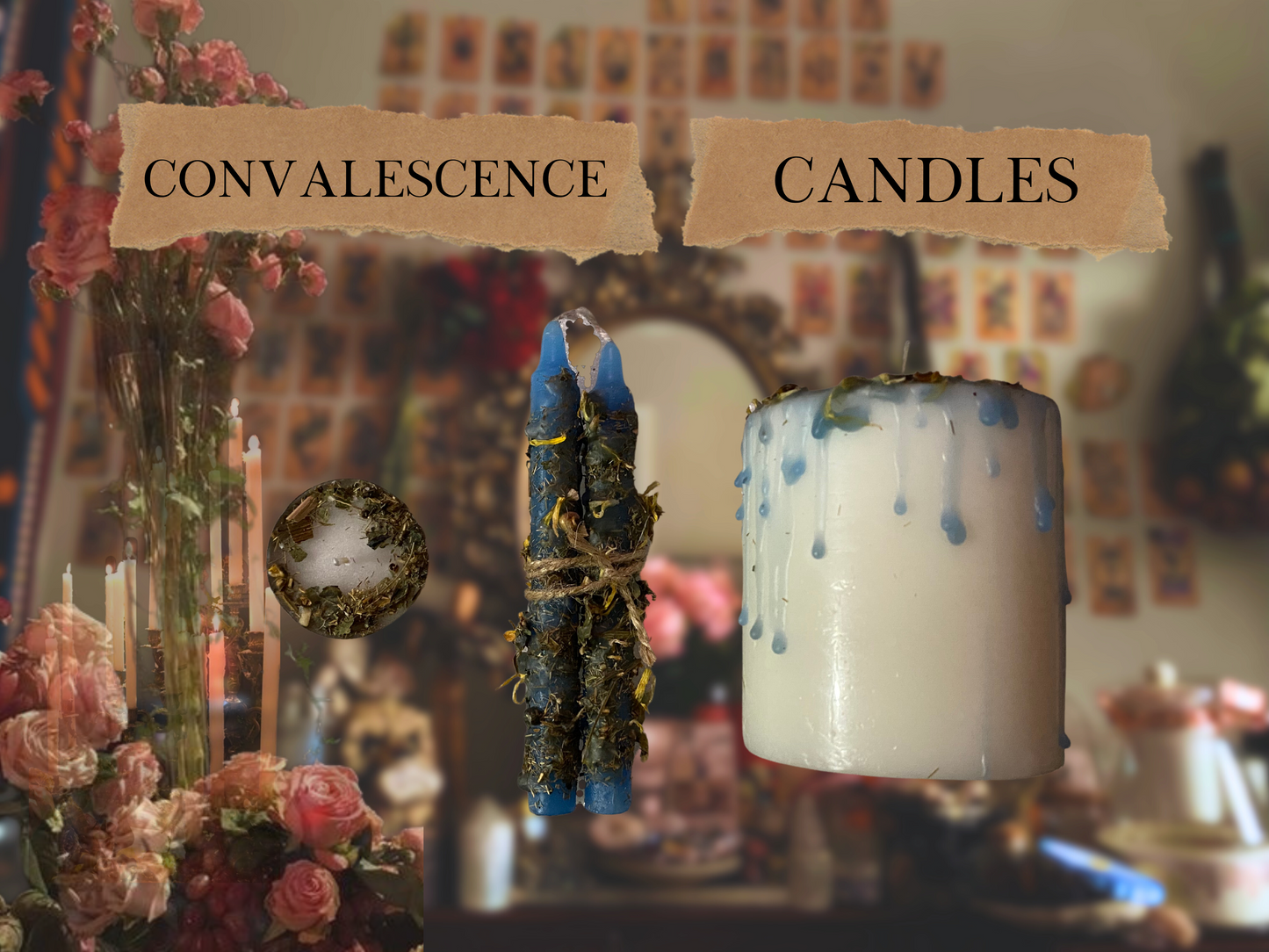 convalescence candle(s) | spelled ritual candles