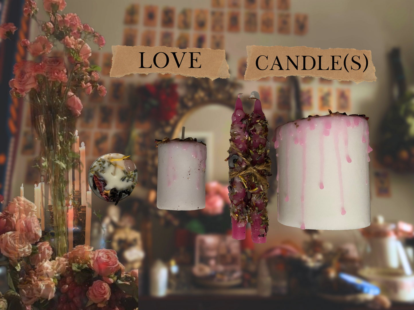 love candle(s) | spelled ritual candles