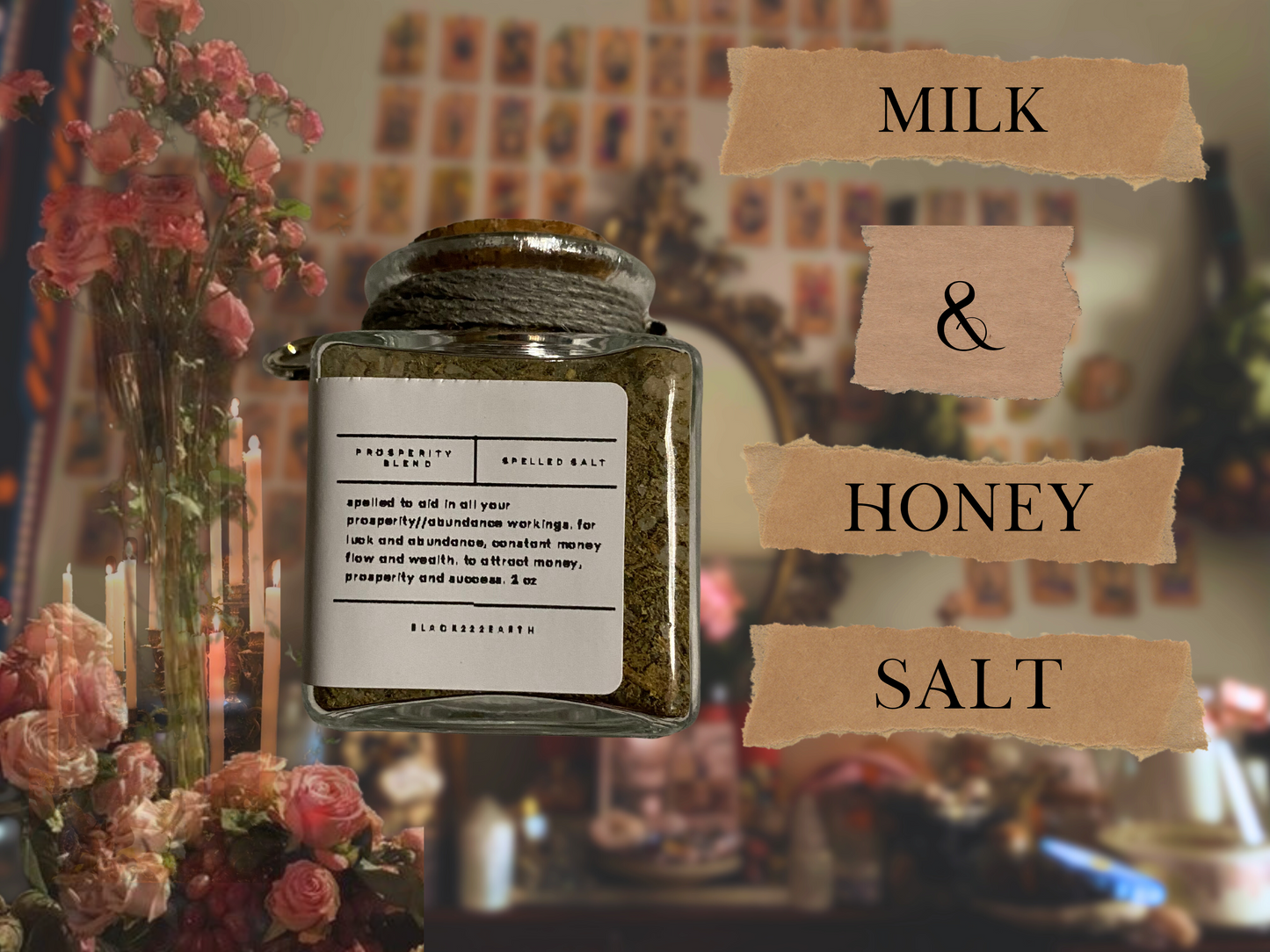 milk & honey | money salt | spelled ritual salt