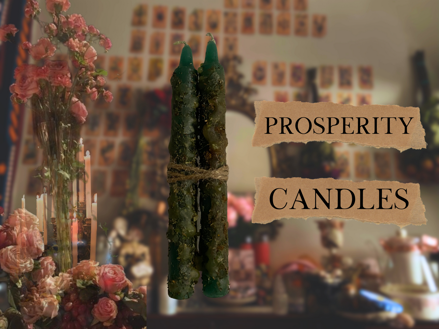 prosperity candle(s) | spelled ritual candles