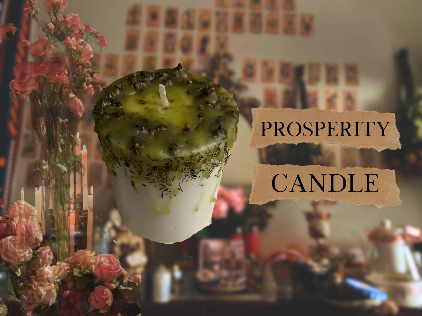 prosperity candle(s) | spelled ritual candles