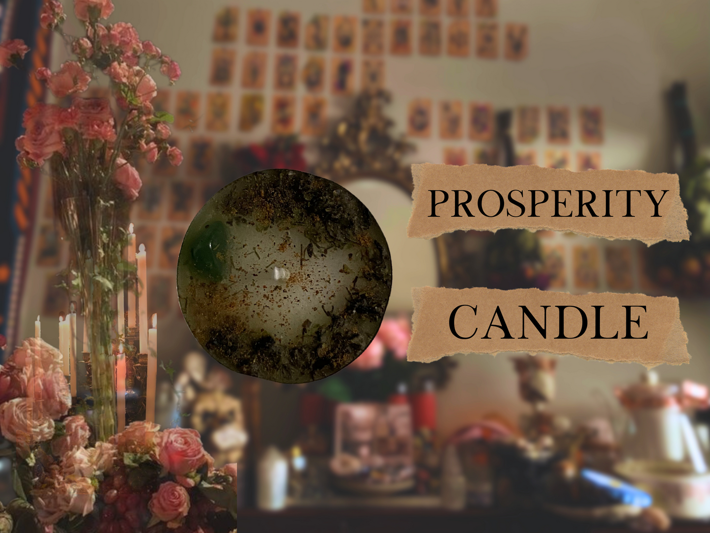 prosperity candle(s) | spelled ritual candles