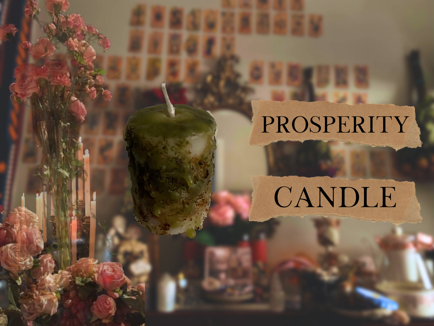 prosperity candle(s) | spelled ritual candles