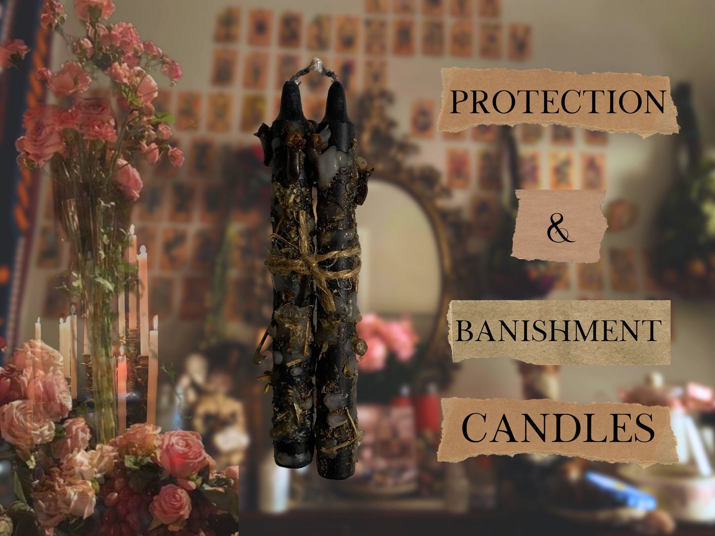 protection & banishment candle(s) | spelled ritual candles