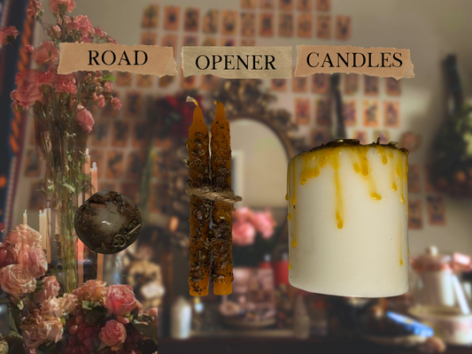 road opener candle(s) | spelled ritual candles