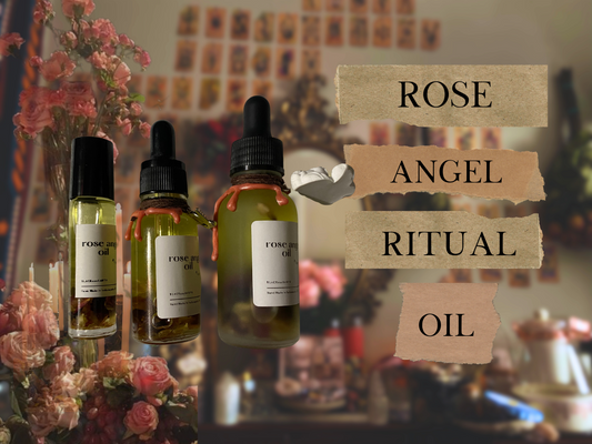 rose angel | spelled glamour ritual oil