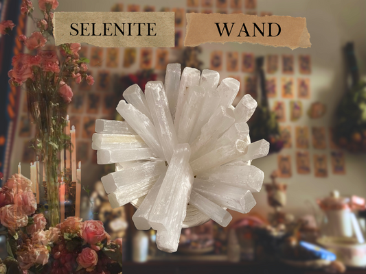 selenite wand | raw crystal