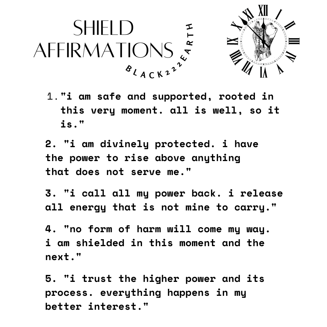 shield | spelled protection ritual oil