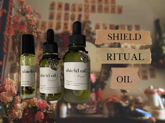 shield | spelled protection ritual oil