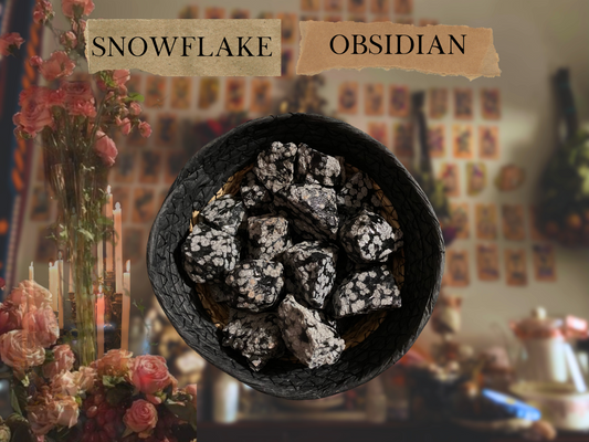 snowflake obsidian | raw crystal