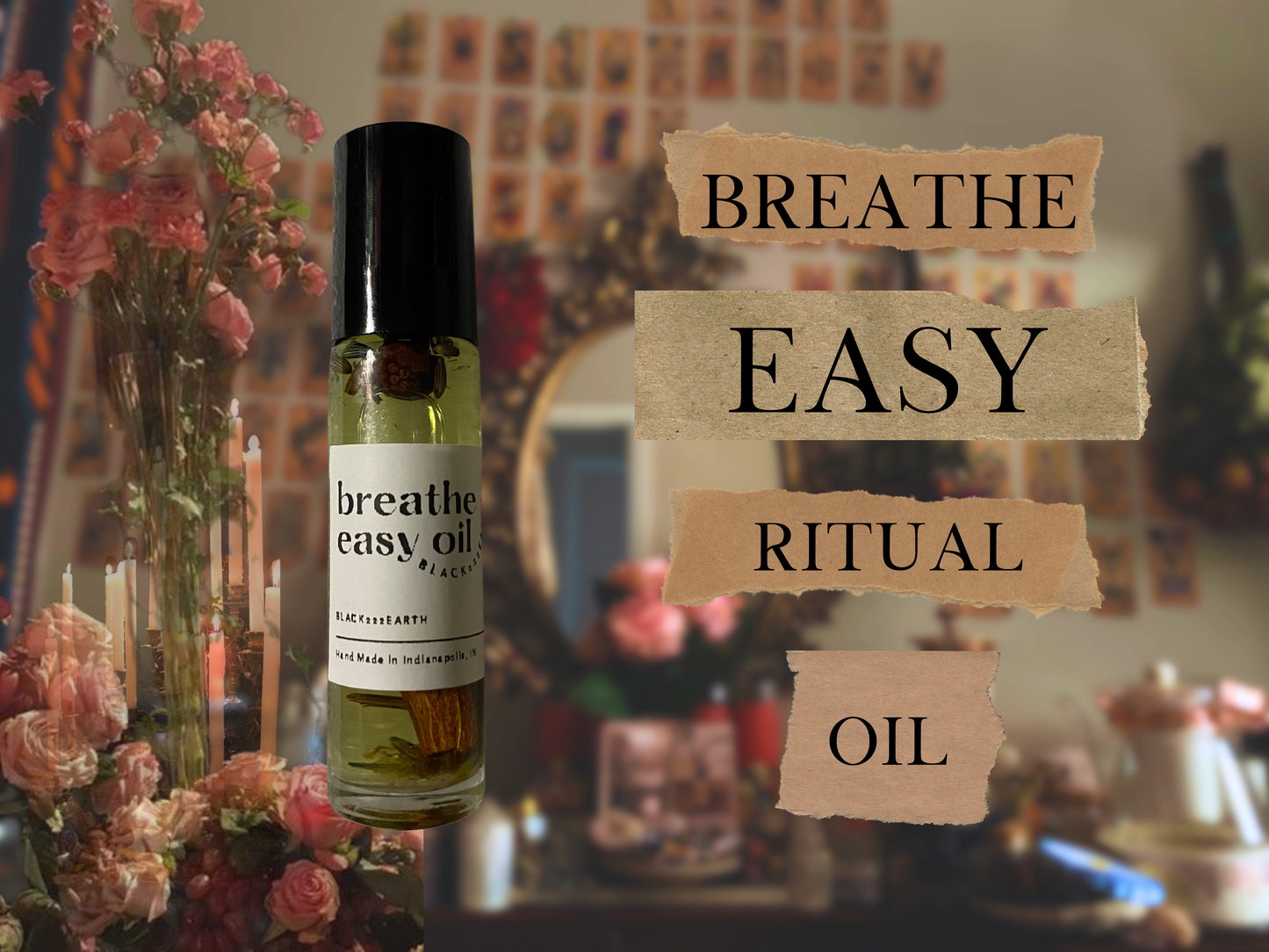 breathe easy | spelled centering & grounding ritual oil