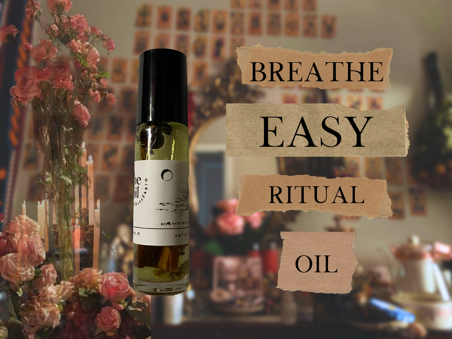 breathe easy | spelled centering & grounding ritual oil