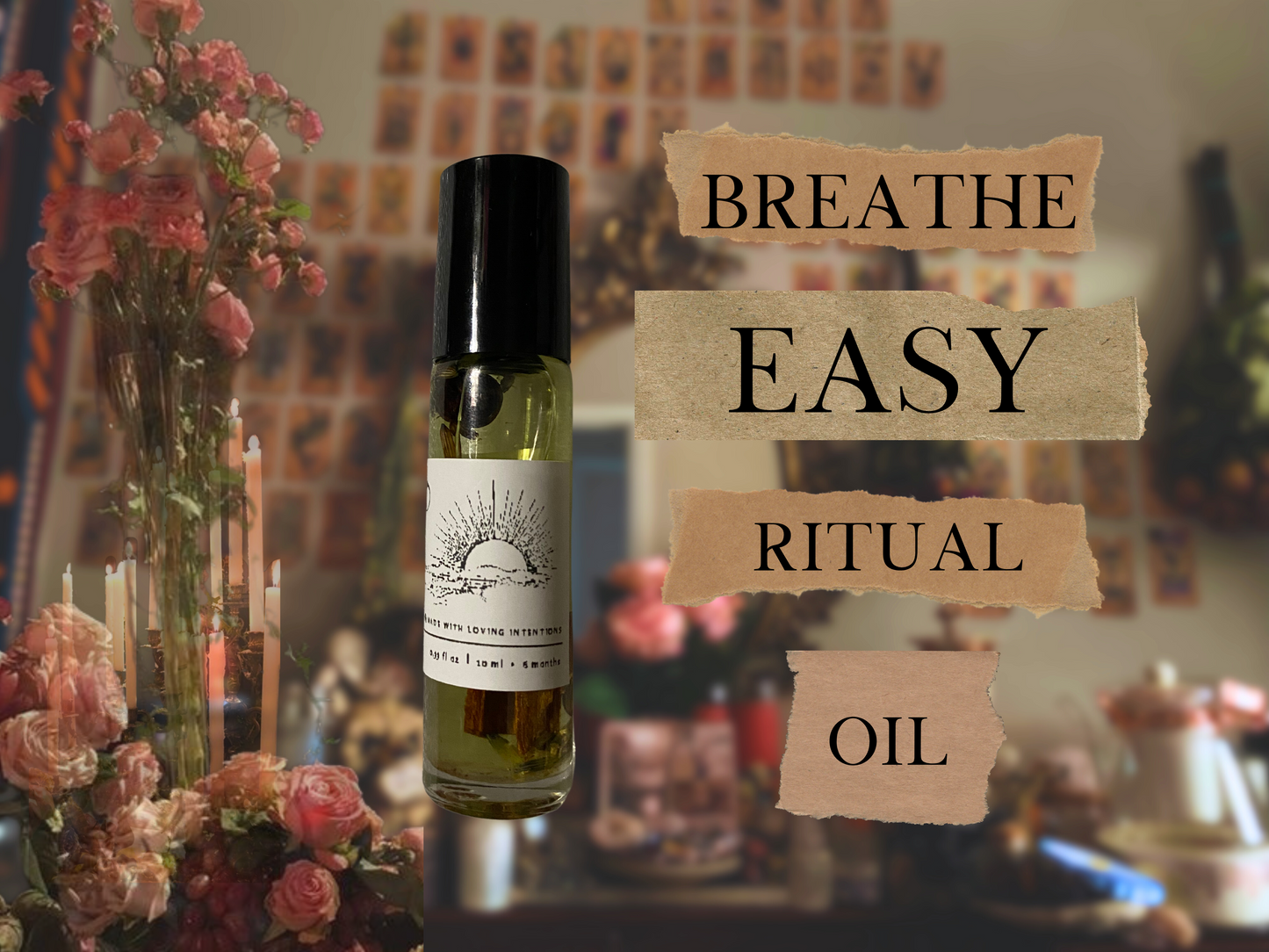 breathe easy | spelled centering & grounding ritual oil