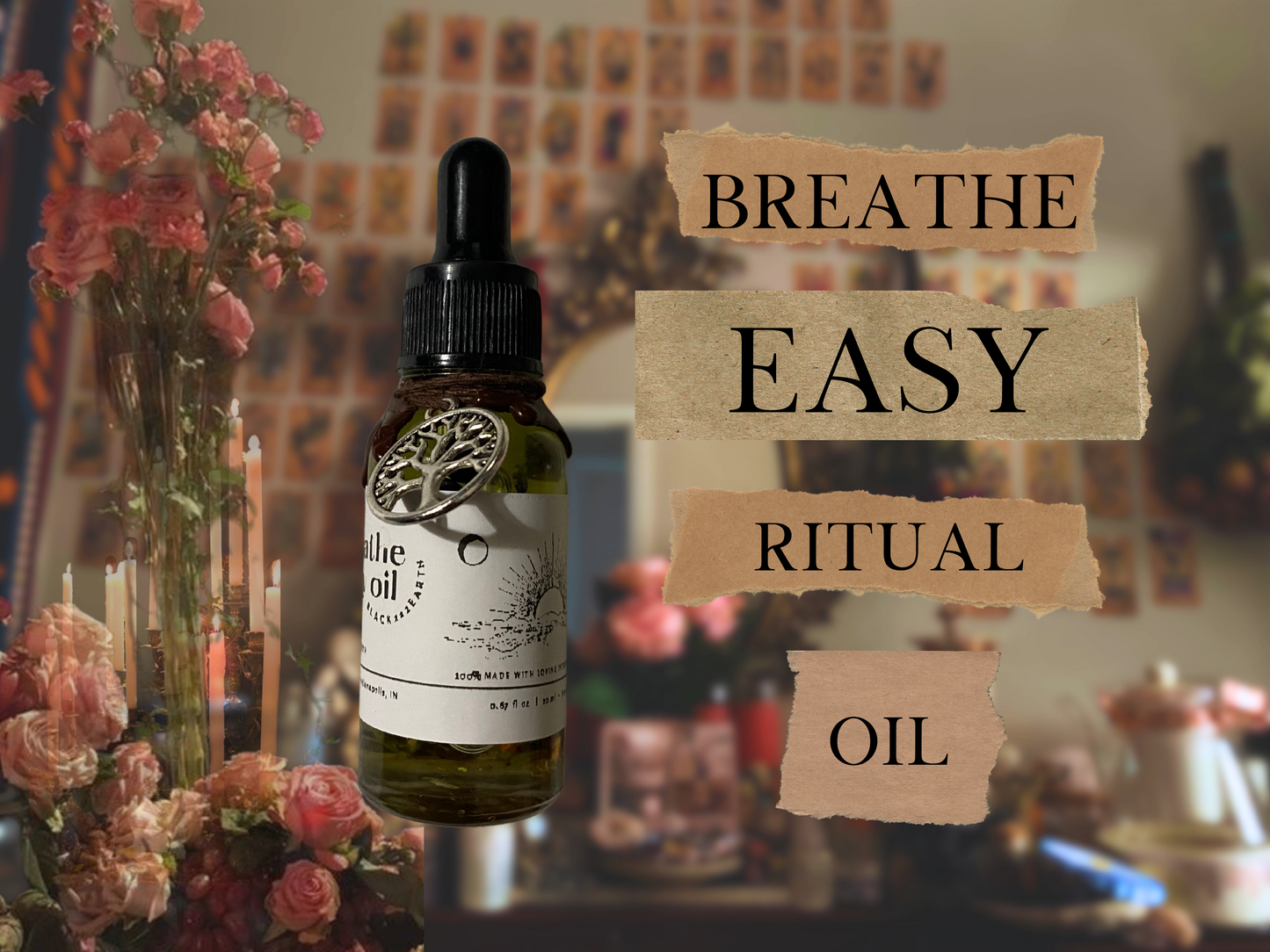 breathe easy | spelled centering & grounding ritual oil