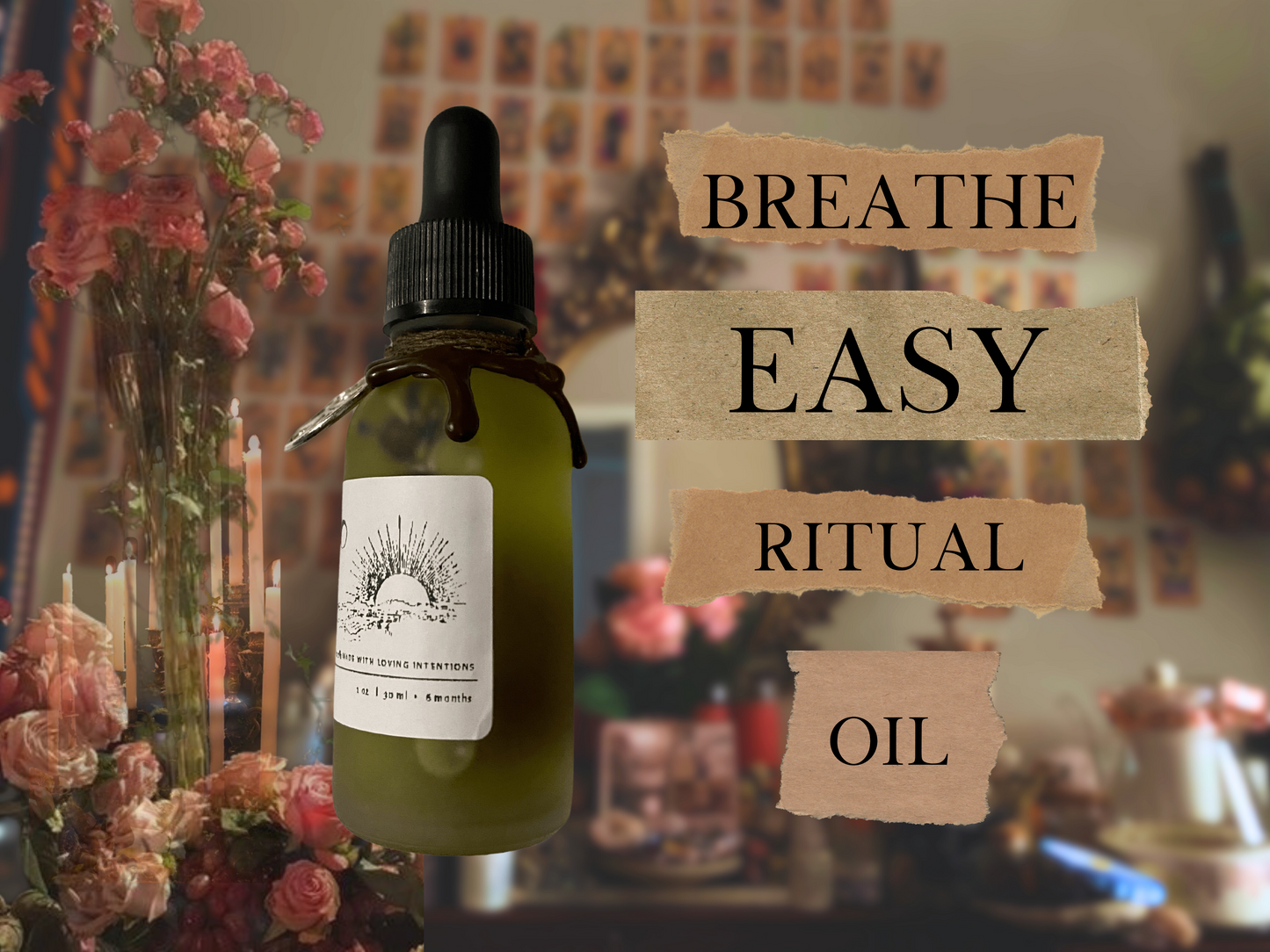 breathe easy | spelled centering & grounding ritual oil